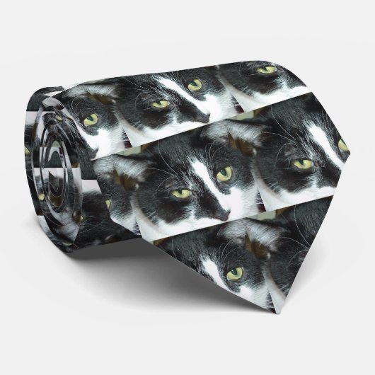 Pop Art Cat Stropdas (Opgerold)