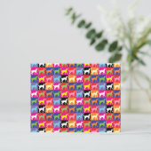 Pop Art Cats Briefkaart (Staand voorkant)