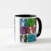 Pop Art Cavalier King Charles Spaniel Mok (Voorkant rechts)