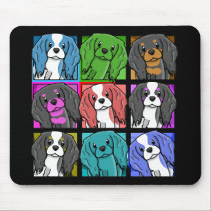 Pop Art Cavalier King Charles Spaniel Muismat