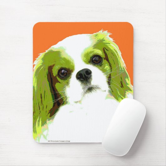 Pop Art Cavalier King Charles Spaniel Muismat (Met muis)