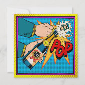 Pop Art Celebration op uitnodiging van het jaar (Voorkant)