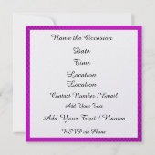 Pop Art Celebration Uitnodiging (Achterkant)