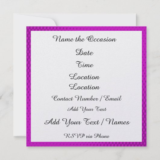 Pop Art Celebration Uitnodiging (Achterkant)