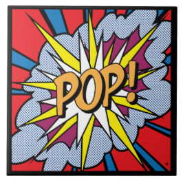 Pop Art Ceramic Tile Tegeltje