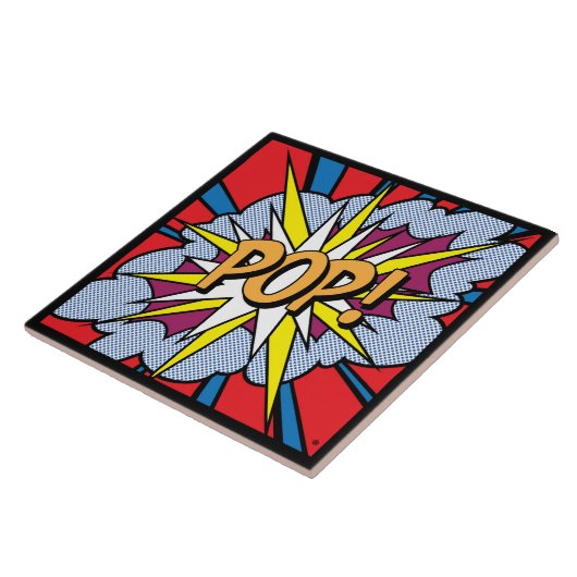 Pop Art Ceramic Tile Tegeltje (Zijkant)