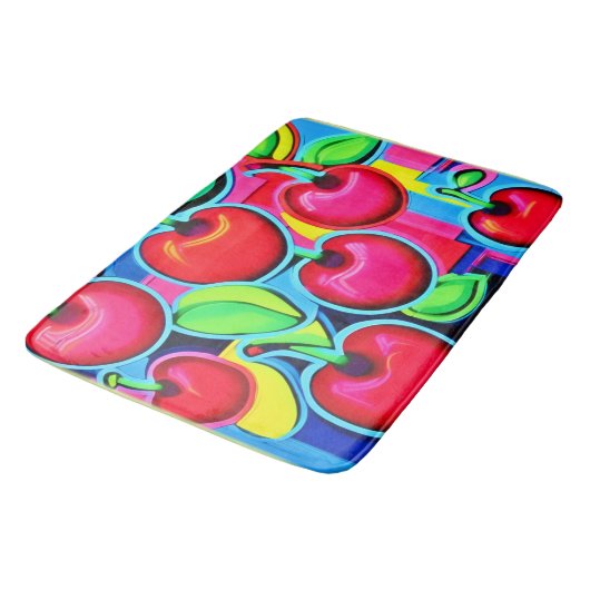 Pop Art Cherry Burst Badmat (Gekanteld)