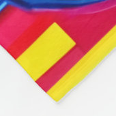 Pop Art Cherry Burst Fleece Deken (Hoek)