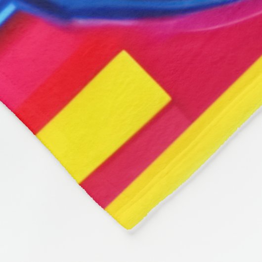 Pop Art Cherry Burst Fleece Deken (Hoek)