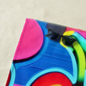 Pop Art Cherry Burst Strandlaken (In situ)