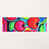 Pop Art Cherry Burst Yogamat (Achterkant (horizontaal))