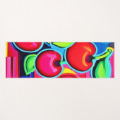 Pop Art Cherry Burst Yogamat (Voorkant (horizontaal))