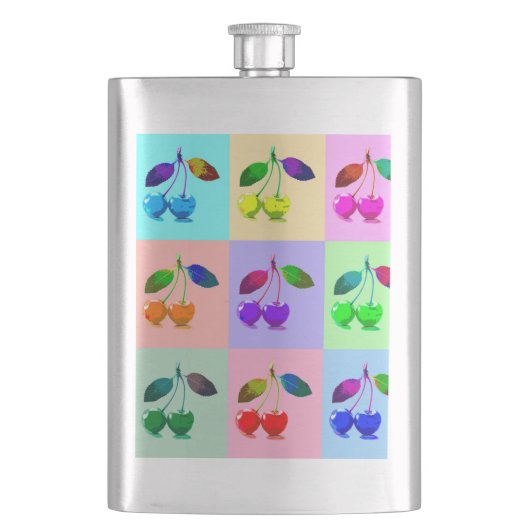 Pop Art Cherry Pattern Flacon (Voorkant)
