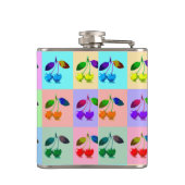 Pop Art Cherry Pattern Heupfles (Achterkant)