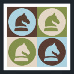 Pop Art Chess Poster<br><div class="desc">Pop Art Chess. Geniet van dit leuke ontwerp met je hobby,  beroep of obsessie voor geweldige t-shirts,  stickers en nog veel meer. Ze maken ook geweldige cadeautjes!</div>