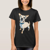 Pop Art Chihuahua Hondenras Grafisch alleen T-shirt (Voorkant)