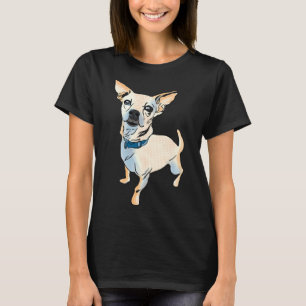 Pop Art Chihuahua Hondenras Grafisch alleen T-shirt