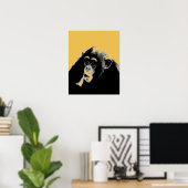 Pop Art Chimpansee Poster (Thuiskantoor)