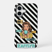 Pop Art Christmas Gift Exchange iPhone 16 Hoesje (Achterkant)