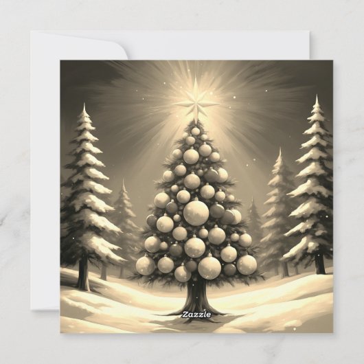 Pop Art Christmas, Neon Green en Electric Blue Feestdagenkaart (Achterkant)