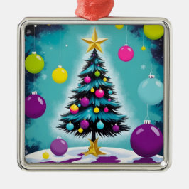 Pop Art Christmas Snoep als gekleurde Ornamenten