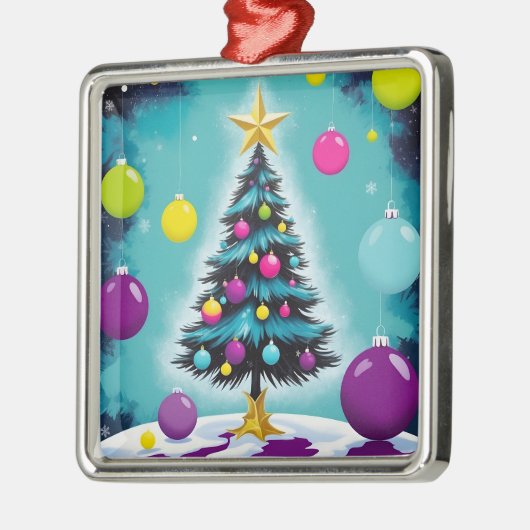 Pop Art Christmas Snoep als gekleurde Ornamenten (Links)