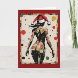  Pop Art Christmas T-shirt - Abstracte vakantie Kaart