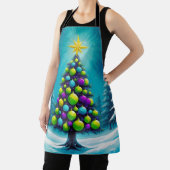 Pop Art Christmas with Neon Green Blue Purple Schort (Insitu)