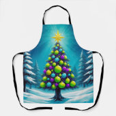 Pop Art Christmas with Neon Green Blue Purple Schort (Voorkant)