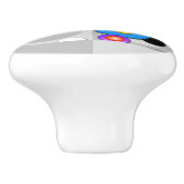 POP ART CIRCLES KERAMISCHE KNOP (Zijkant)