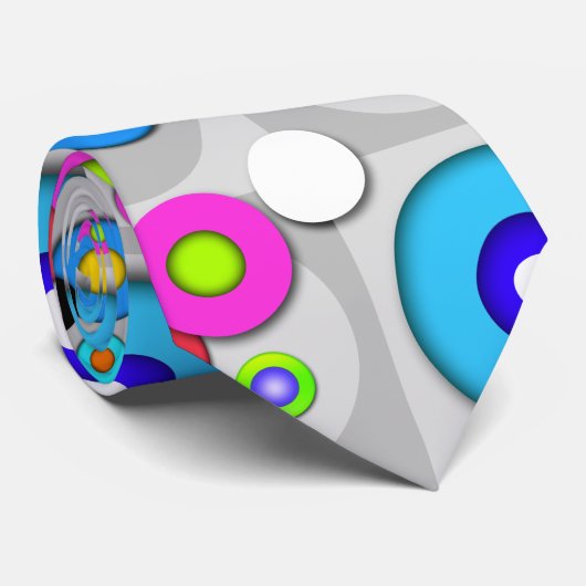 Pop Art CIRCLES STROPDAS (Opgerold)