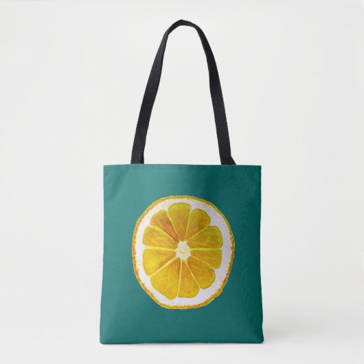 Pop art citrus gele citroenvrucht origineel tote bag (Voorkant)