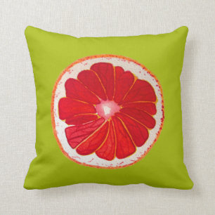 Pop art citrus roen grapefruits original art. kussen