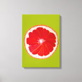 Pop art citrus roze grapefruit original canvas afdruk (Voorkant)