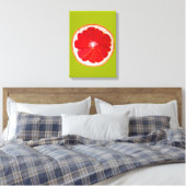 Pop art citrus roze grapefruit original canvas afdruk (Insitu (Slaapkamer))
