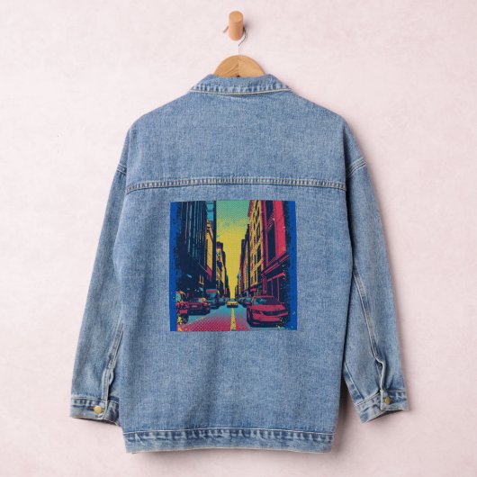 Pop Art City Vibes Denim Jacket (Hangar)