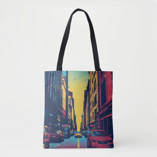 Pop Art City Vibes Tote Bag (Voorkant)