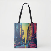 Pop Art City Vibes Tote Tote Bag (Voorkant)