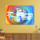 Pop Art Classic Car Canvas Afdruk (Insitu (Woonkamer))