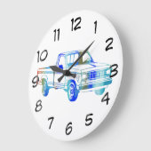 Pop Art Classic Car Grote Klok (Hoek)