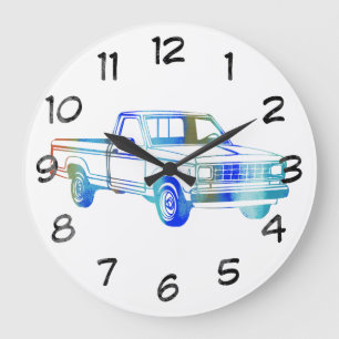Pop Art Classic Car Grote Klok