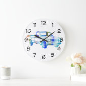 Pop Art Classic Car Grote Klok (Huis)