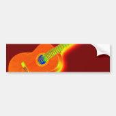Pop Art Classical Guitar Bumpersticker (Voorkant)
