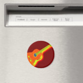 Pop Art Classical Guitar Magneet (Insitu (Vaatwasser))