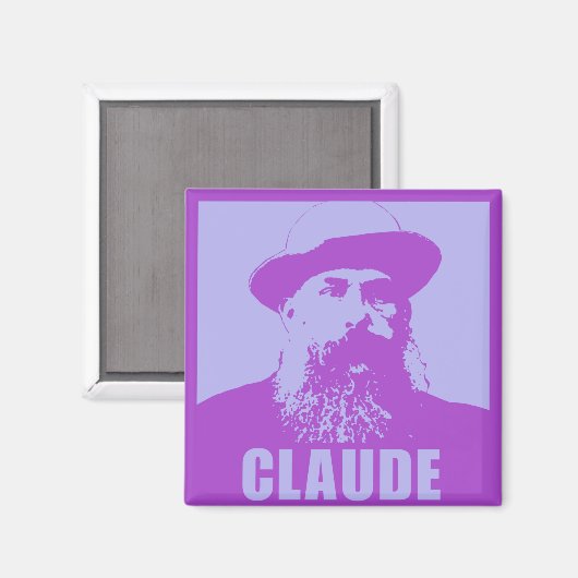 Pop Art Claude Monet | Mod Magneet (Voorkant / Achterkant)