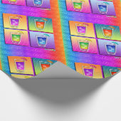 Pop Art COCKTAILS WRAPPINGPAPIER Cadeaupapier (Hoek)
