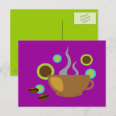 Pop Art Coffee Briefkaart (Voorkant / Achterkant)