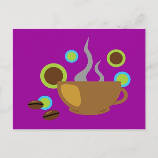 Pop Art Coffee Briefkaart (Voorkant)
