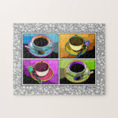 Pop Art Coffee Cups Puzzle Legpuzzel (Horizontaal)