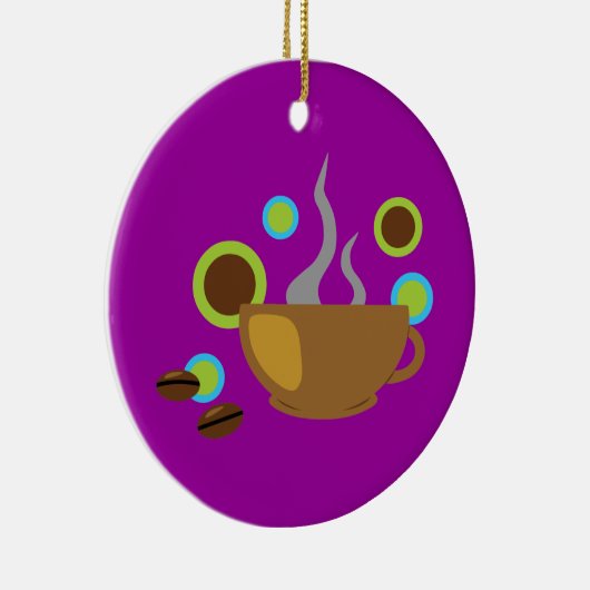 Pop Art Coffee Keramisch Ornament (Rechts)